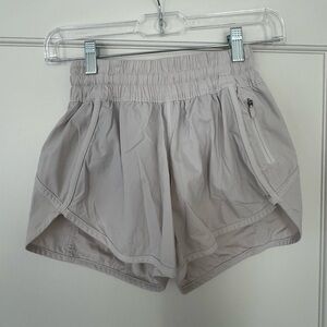 White Lululemon shorts